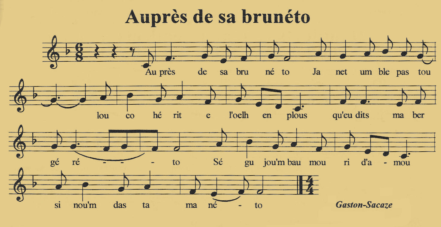 Auprs de sa bruneto