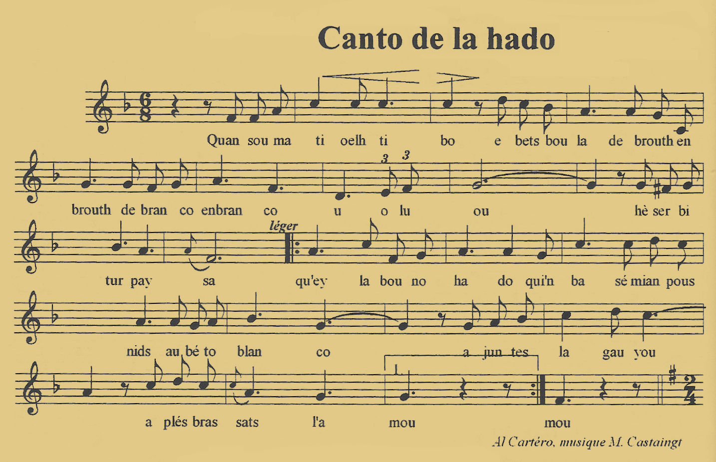 La canto de la hade