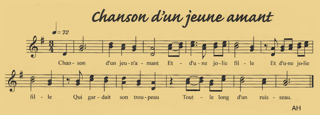 Chanson d'un jeune amant