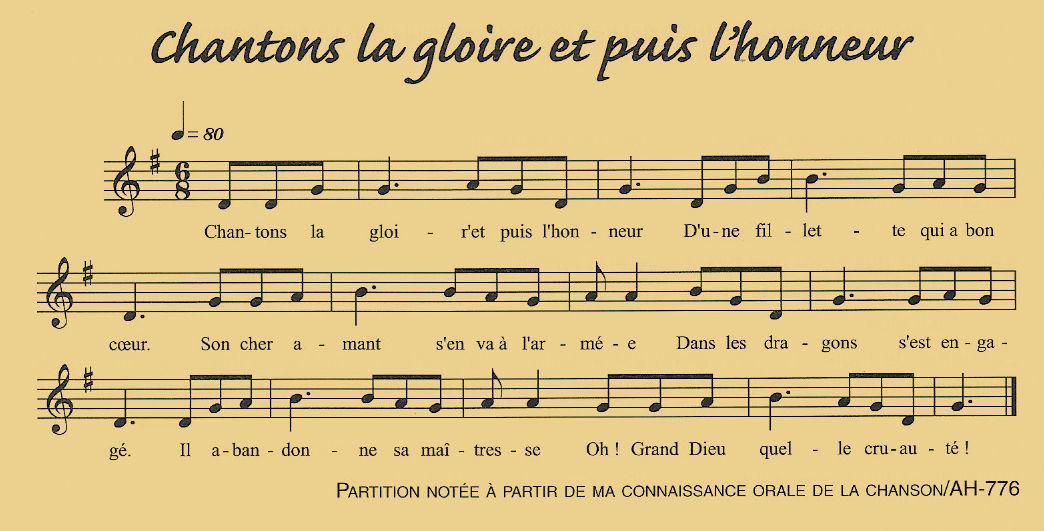 Chantons la gloire