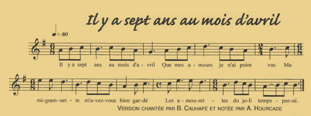 Il y a sept ans au mois d'avril