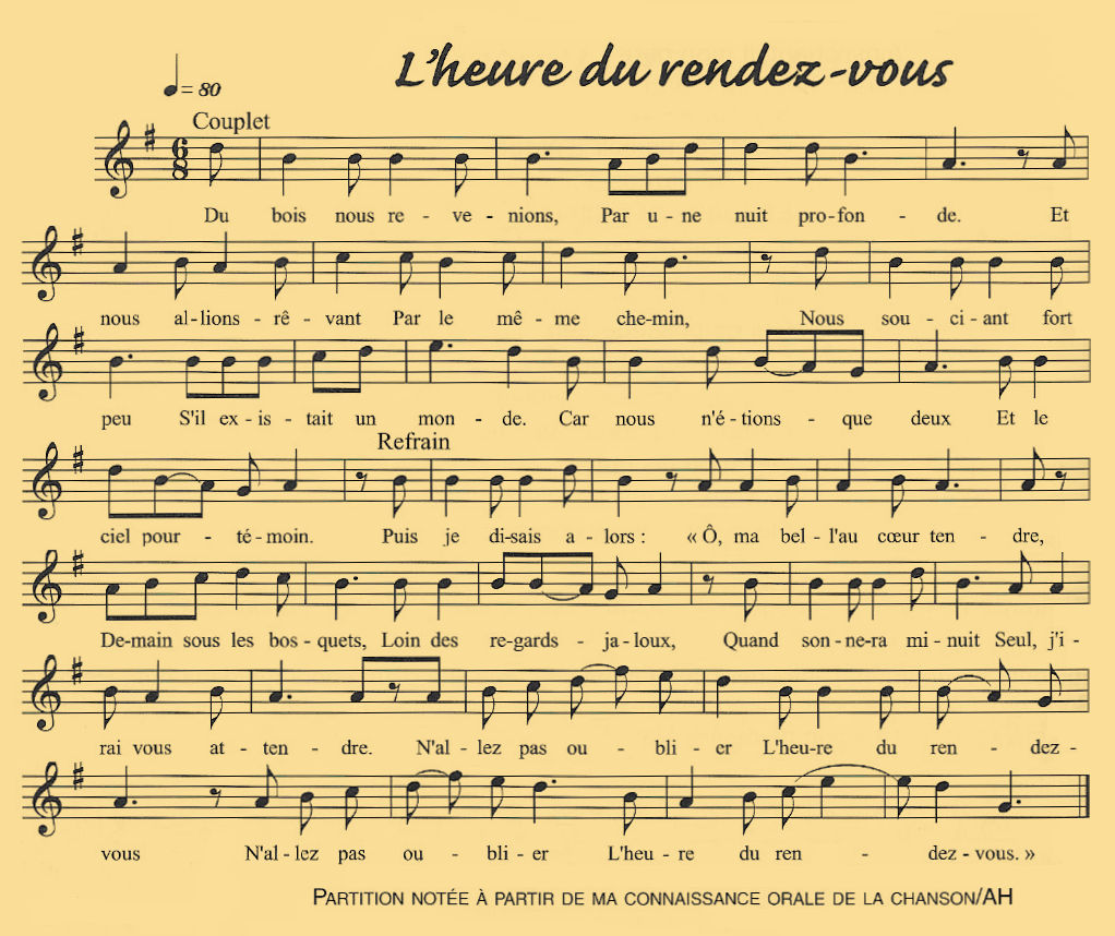 L'heure du rendez-vous