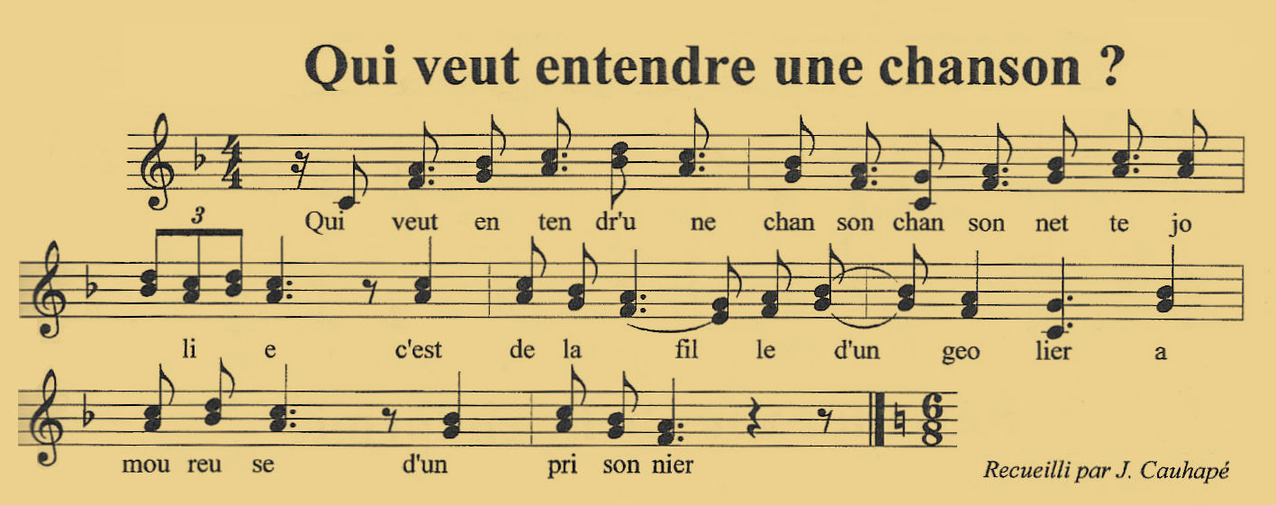 Qui veut entendre une chanson